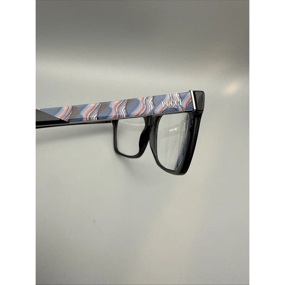 EMILIO PUCCI AUTHENTIC EP5033-3 001 BLACK SQUARE EYEGLASS FRAMES ONLY 54/16-140
